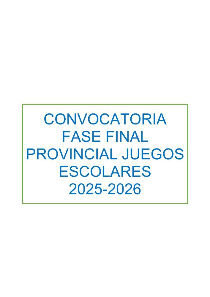 Imagen Bases generales; categorías y edadades; plazos y fechas de celebración