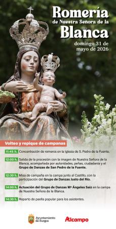 Image Burgos celebra este domingo la romería de la Virgen Blanca con una paella para 6.000 personas