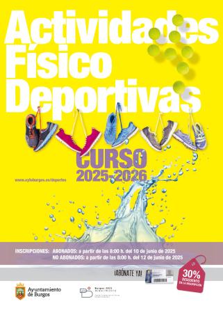 Image Cursos  Actividades  Físico-Deportivas Municipales  para  la  temporada  del  2025-2026